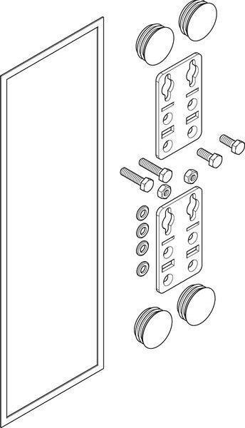 ABN Schrankverbinder-Set GVS20 f.SP/SE-Gehäuse seitlich