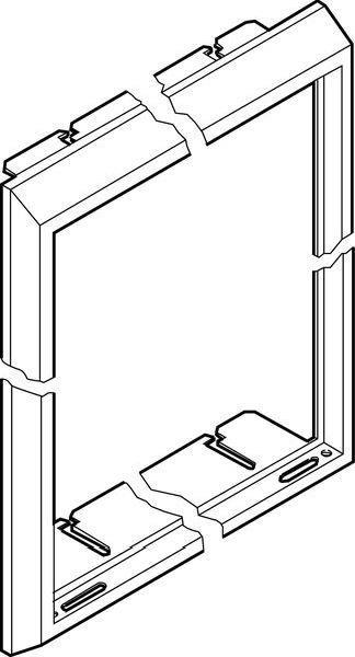 ABN Blendrahmen für S58 RAL 9016