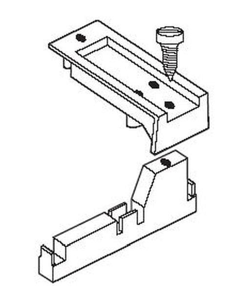 ABN Gerätetragschiene PC80 80mm mit Befestigungsschrauben