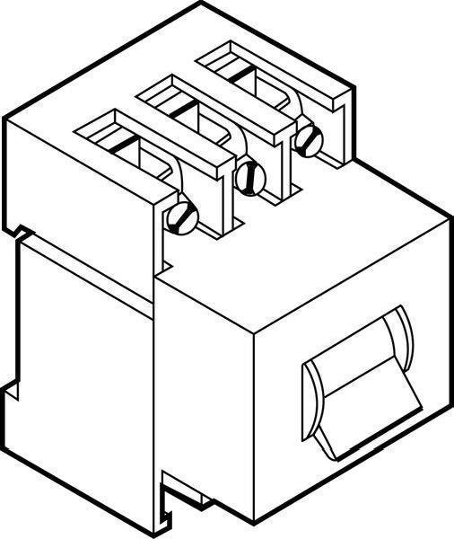 ABN Hauptschalter 3-polig 63A 3 TE 10kA