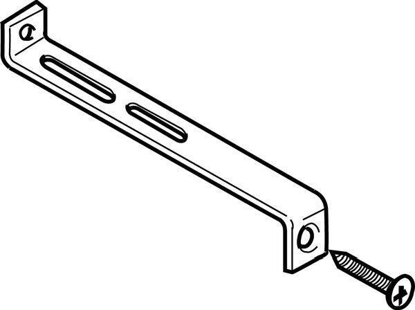 ABN Befestigungslasche GLU2 unter Putz(PK=4Stk.)