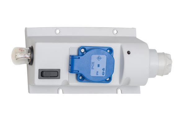 ABN Schrankbeleuchtung 75924 Schuko Steckdose und DII Sicherung