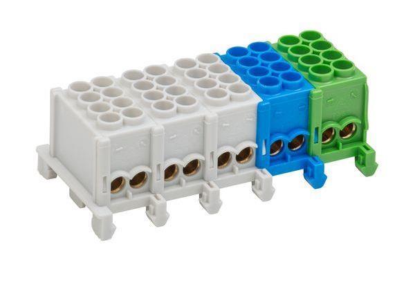 ABN Hauptleitungsklemme XHKB5254BG 5x4x25qmm 5polig blau/grün ABN Hauptleitungsklemme XHKB5254BG 5x4x25qmm 5polig blau/grün