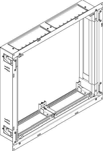 ABN ESPRO Flachverteiler UP/HW T: 110mm UL23X 72PLE 2x3reihig UP Wanne