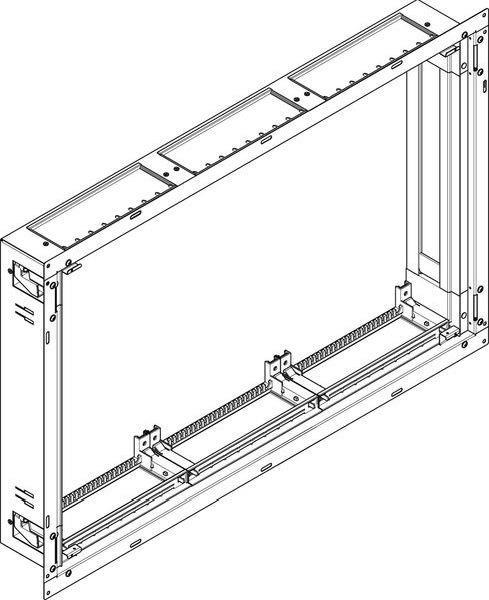 ABN ESPRO Flachverteiler UP/HW T: 110mm UL33X 108PLE 3x3reihig UP Wanne