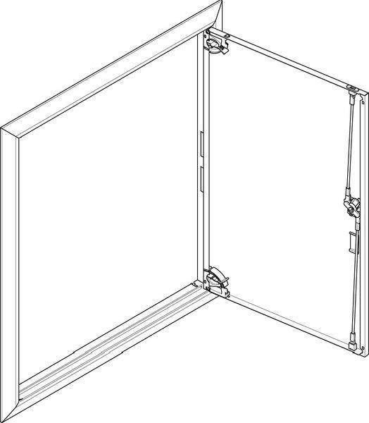 ABN Blendrahmen ESPRO mit Volltüre GBRU24T f. UP-Flachverteiler 2x4reihig