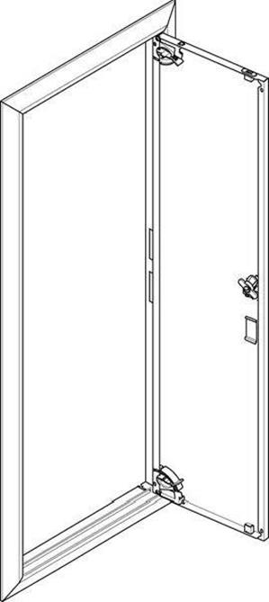 ABN Blendrahmen ESPRO mit Volltüre GBRU16T f. UP-Flachverteiler 1x6reihig