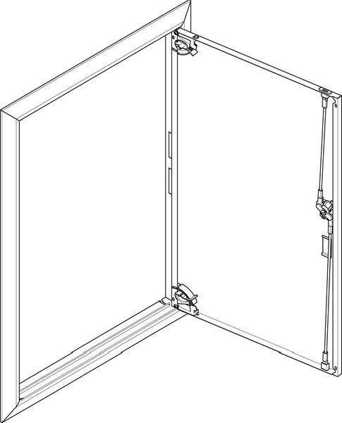 ABN Blendrahmen ESPRO mit Volltüre GBRU26T f. UP-Flachverteiler 2x6reihig