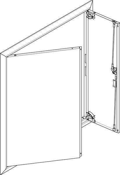ABN Blendrahmen ESPRO mit Volltüre GBRU37T f. UP-Flachverteiler 3x7reihig