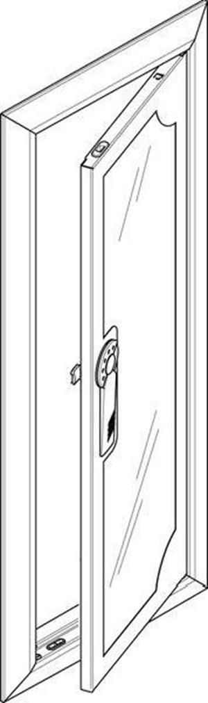 ABN Blendrahmen ESPRO mit Sichttüre GBRU14TS f. UP-Flachverteiler 1x4reihig