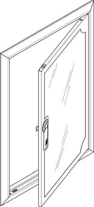 ABN Blendrahmen ESPRO mit Sichttüre GBRU24TS f. UP-Flachverteiler 2x4reihig