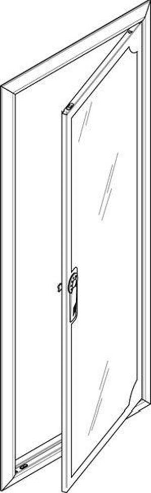 ABN Blendrahmen ESPRO mit Sichttüre GBRU27TS f. UP-Flachverteiler 2x7reihig