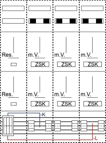 ABN Querverdrahtungssatz ARLUX16L v.NH-Element zu SS lang