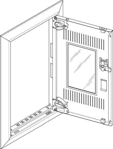 ABN Blendrahmen GBRU13TM f.UP-Feldverteiler 1x3-r.