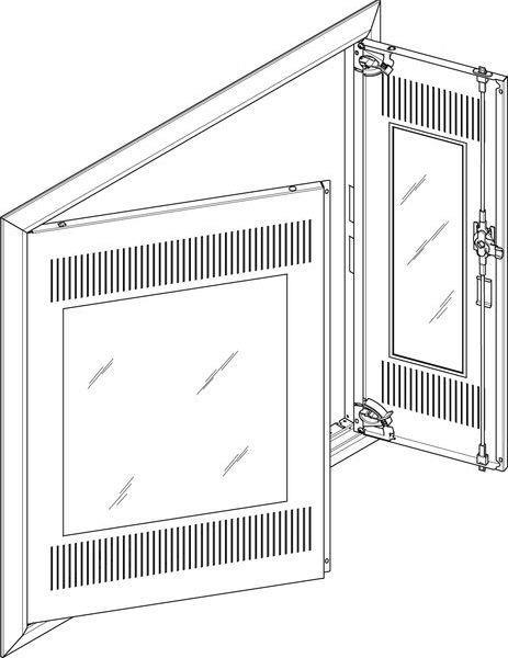 ABN Blendrahmen GBRU35TM f.UP-Feldverteiler 3x5-r.
