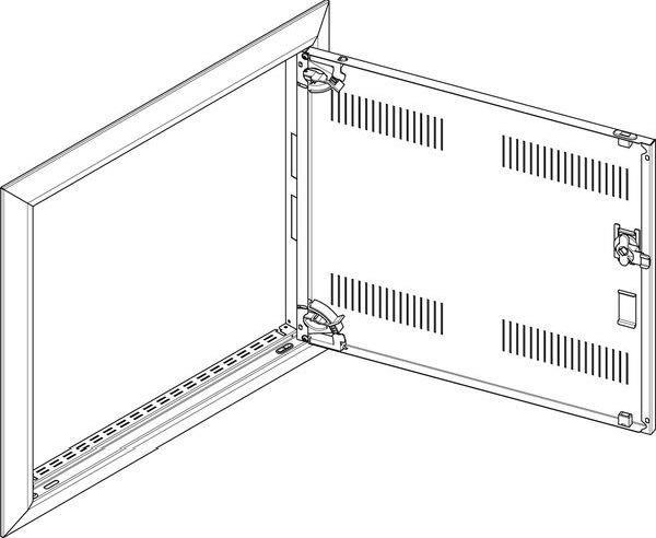 ABN Blendrahmen inkl. Tür m.LS f.UP-Feldverteiler 2x3-re