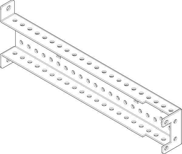 ABN Abfangwinkel für NS-Gehäuse (MF) auf Lochleiste