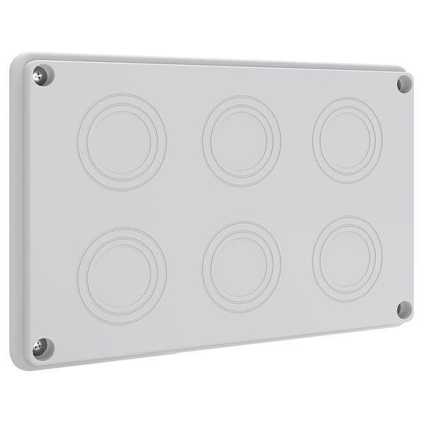 ABN Leitungseinführungsplatte NLP22N10 NE/NP/R 6x50,5-32,5mm(PK=10Stk)