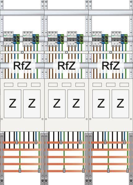 ABN Zählerfeld eHZ 6Z mit sperrbarem HS 5polig