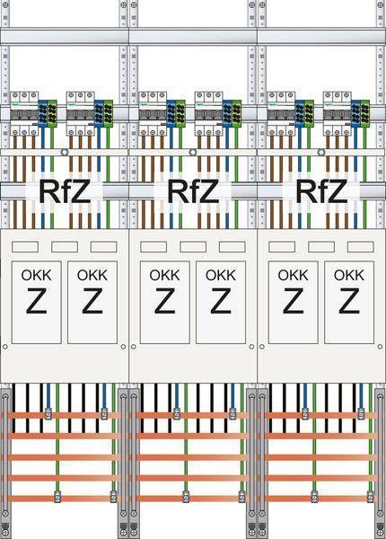 ABN Zählerfeld eHZ 6Z mit sperrbarem HS/OKK 5polig
