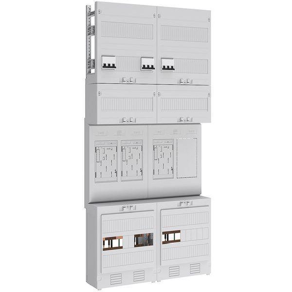 ABN Zählerfeld eHZ 3Z 1R mit HS/OKK 5polig