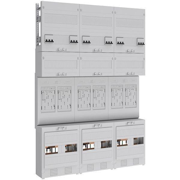 ABN Zählerfeld eHZ 6Z mit HS/OKK 5polig