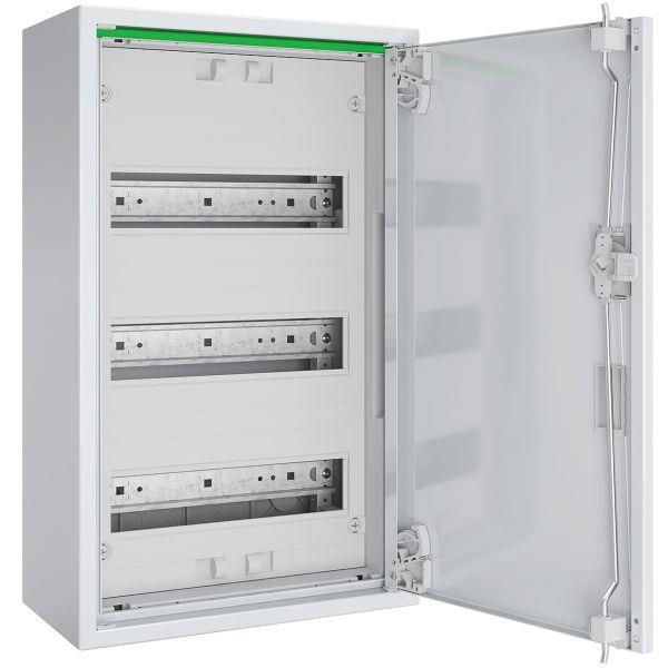 ABN Feldverteiler AP T:160mm mit Volltür 1x3-reihig Komplettschrank REG