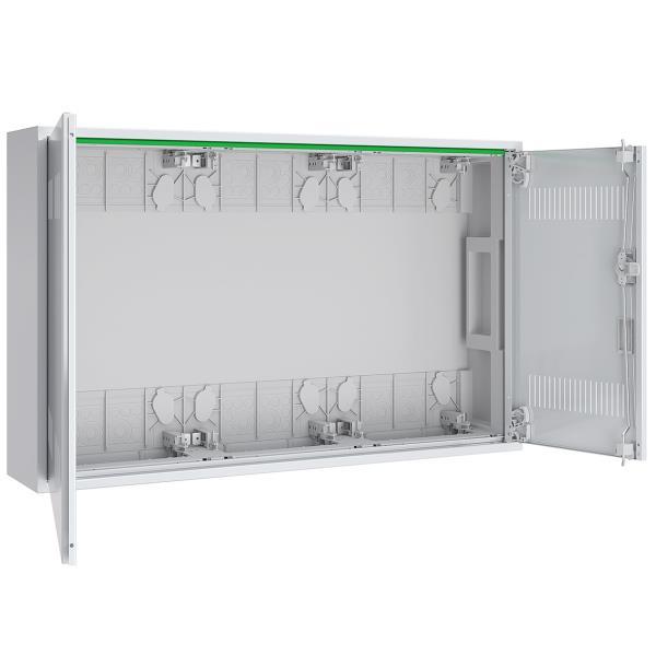 ABN Feldverteiler AP T:160mm Leer 3x3-rg.m.Lüftungst.