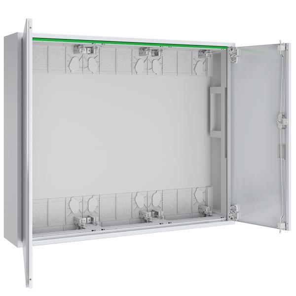 ABN Feldverteiler AP T:160mm Leer 144 TE 3x4-rg.m.Vollt.