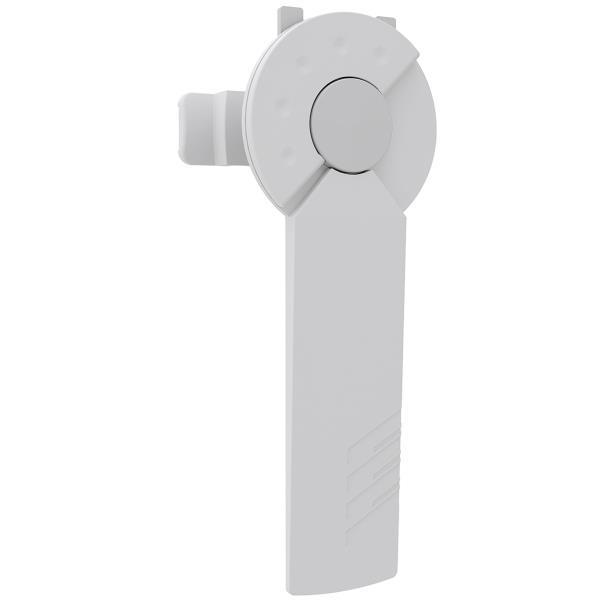 ABN Türverschlussplatte m.weißem Griff f.R-Geh.