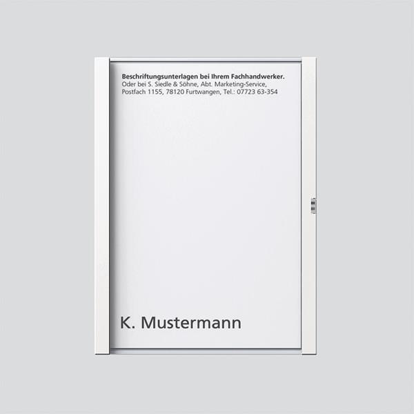 Siedle TM 611-1, BTM 650-1 W Namensschild komplett