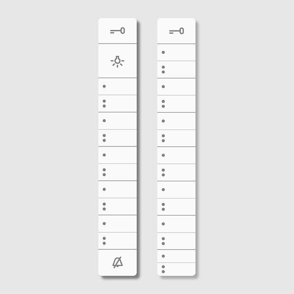 Siedle BTC 850-... Schrifteinlage für Tastenfunktionen