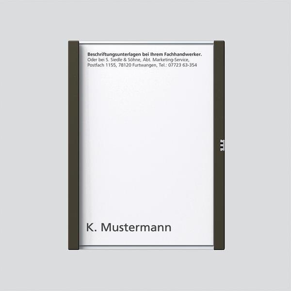 Siedle TM 612-1, BTM 650-01 GM Namensschild komplett