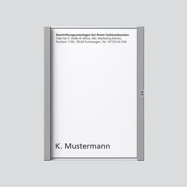 Siedle TM 612-1, BTM 650-01 TM Namensschild komplett