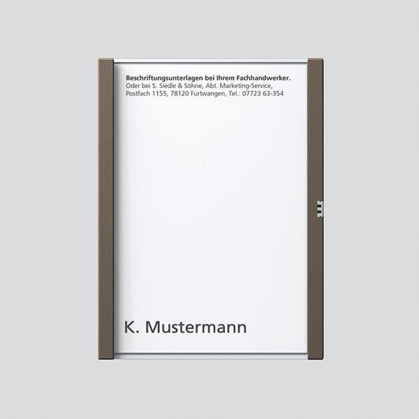 Siedle TM 612-1, BTM 650-01 BG Namensschild komplett