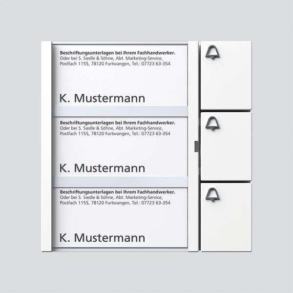 Siedle BTM 650-03 W Bus-Tasten-Modul