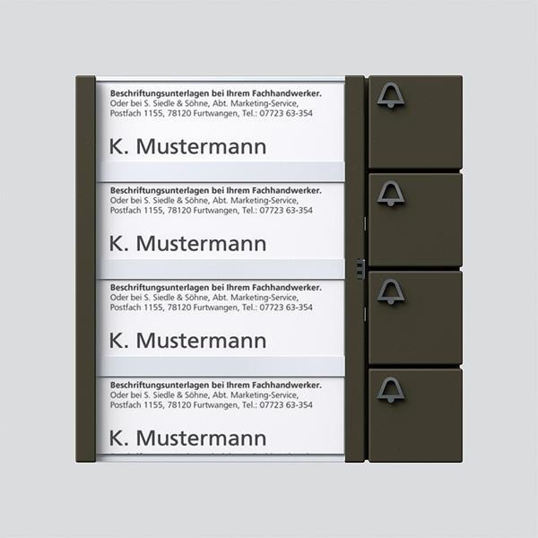 Siedle BTM 650-04 GM Bus-Tasten-Modul