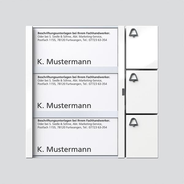 Siedle TM 612-3 WH Tasten-Modul