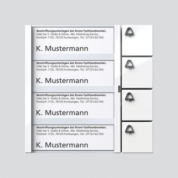 Siedle TM 612-4 WH Tasten-Modul