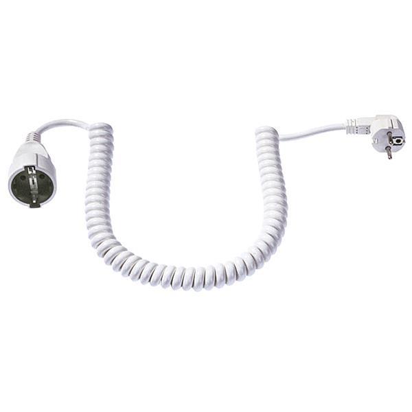 Bachmann Schutzkontaktspiralverlängerung YMHY-J 3G1,5 weiss