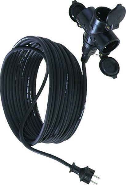 Bachmann Verlängerungsleitung 343.174 H07RN-F 3G1.5 5m sw