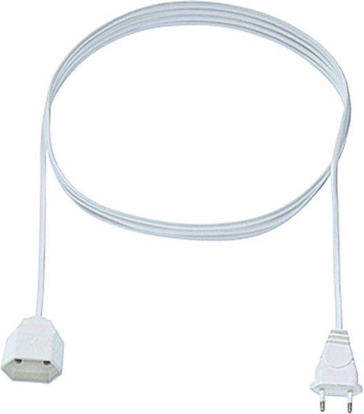 Bachmann Verlängerung Euro flach 233.285 H03VVH2-F 2x0,75 3m weiss