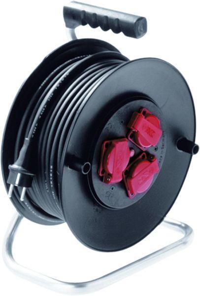 Bachmann Kabeltrommel 392.183 Kunststoff 3fach 40m schwarz