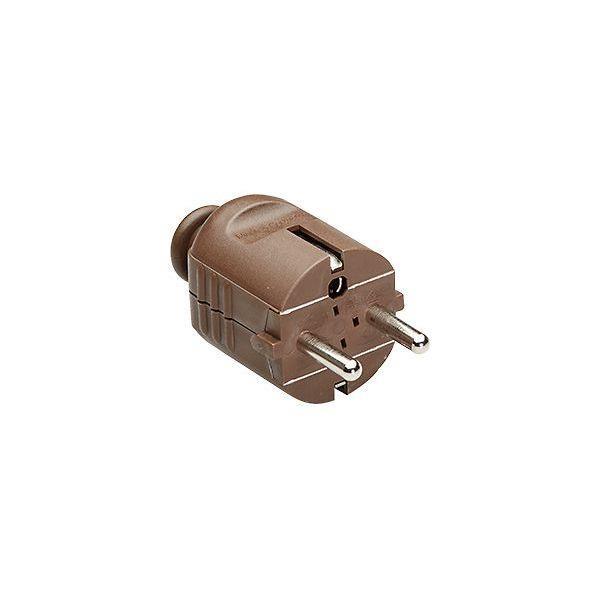 Bachmann Schutzkontaktstecker 910.470 Zentral braun