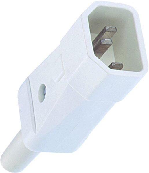 Bachmann Kaltgerätestecker weiss C14 70-Grad 915.271