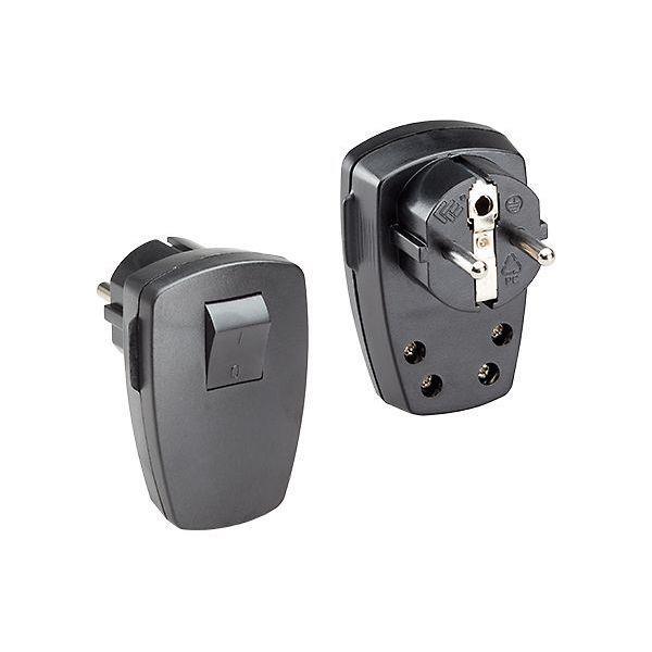 Bachmann Schutzkontaktstecker 911.171 Winkel schwarz