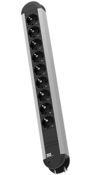 Bachmann Tischsteckdose 331.011 CLASSIC LINE PRIMO 9fach alu