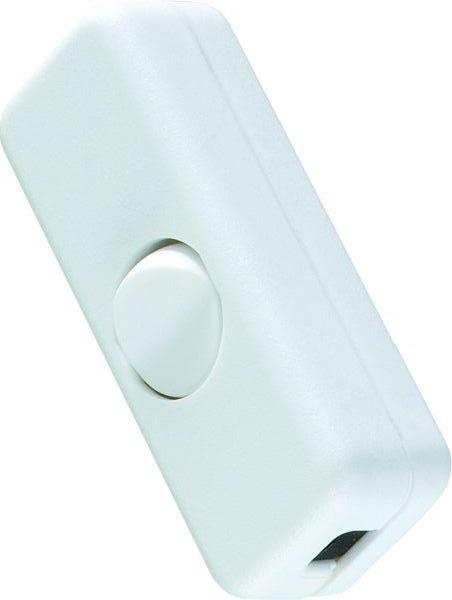 Bachmann Schnurzwischenschalter 924.037 1polig weiss/weiss