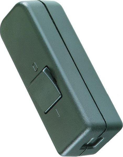 Bachmann Schnurzwischenschalter 924.047 1polig schwarz/schwarz