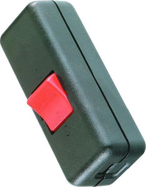 Bachmann Schnurzwischenschalter 924.051 2polig schwarz/rot